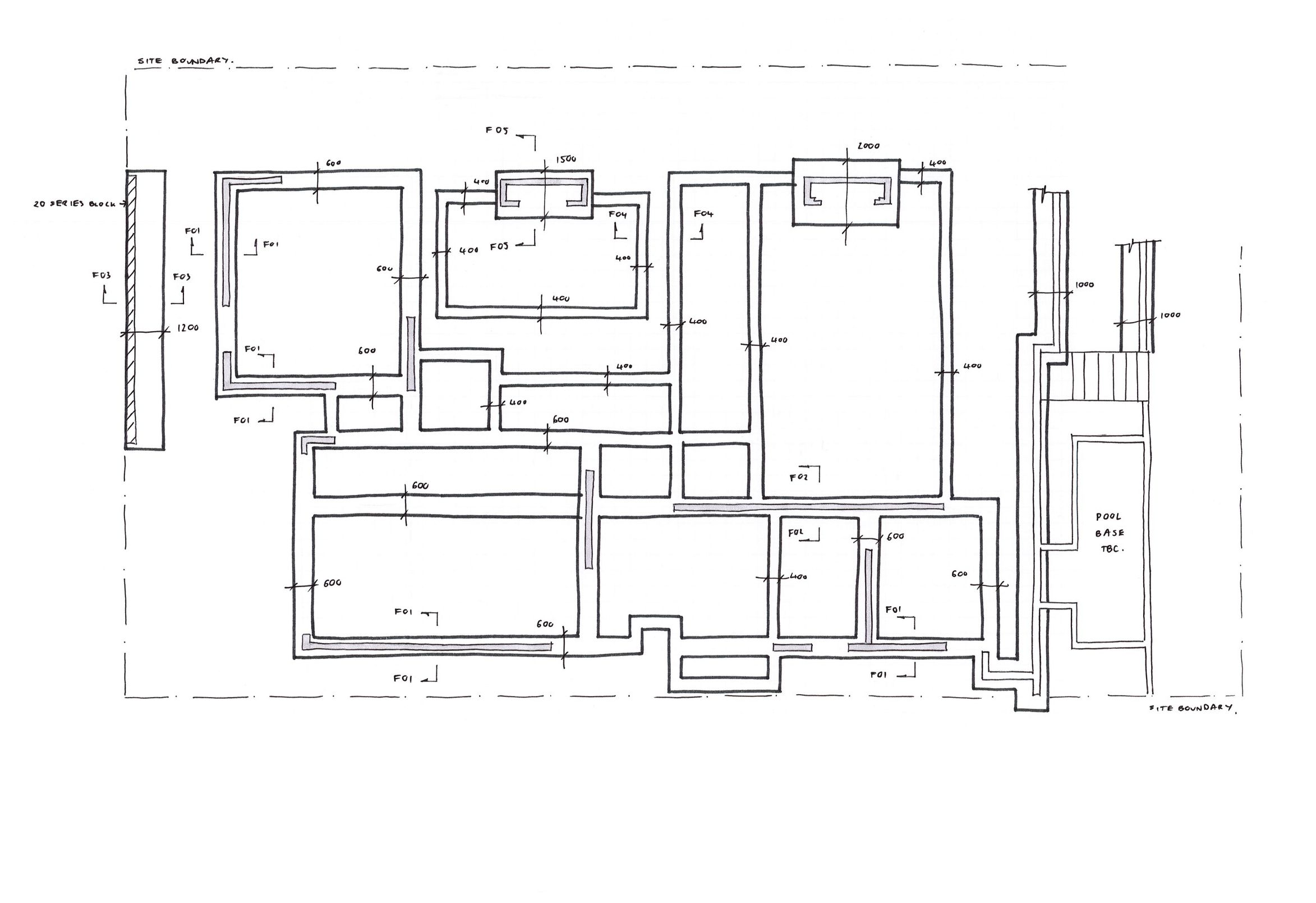 foundation plan Drawing